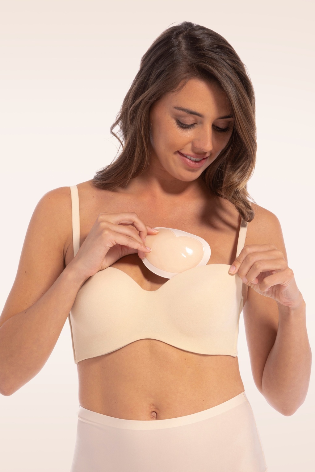 Sticky Push-Up-BH-Körbchen in Vanille von magic bodyfashion