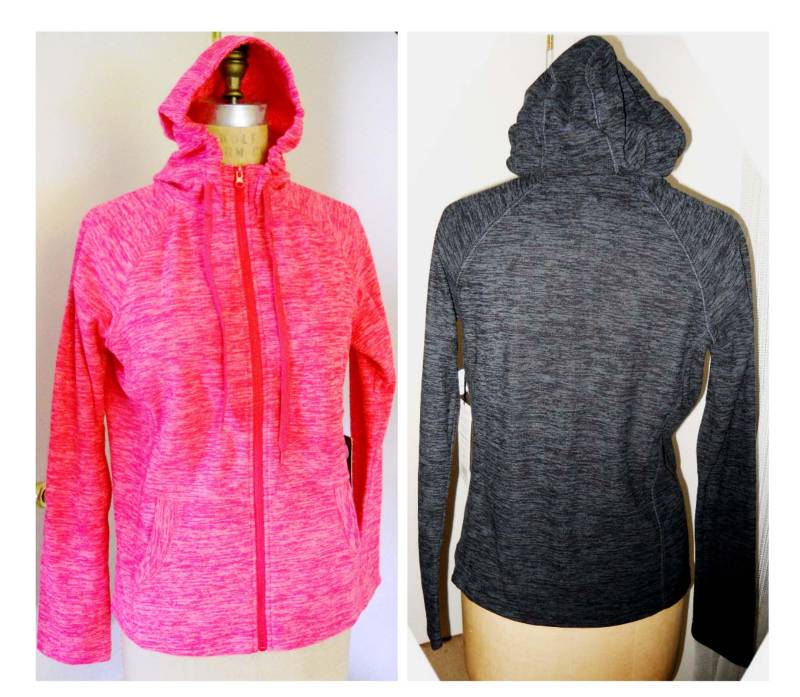 Damen Mutter Geschenk Sportlich Sport Fleece-Jacke Mit Kapuze Fuchsia Grau Heidekraut Soft-Finish Hoodie-Jacken Voller Reißverschluss Sportliche von magicpaws