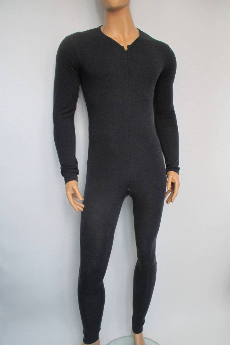 Micromode Herren Body Doppel-Reißverschluss-Langarm-Unterwäsche von magneti