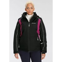 Große Größen: Skijacke, schwarz-fuchsia, Gr.40-58 von maier sports