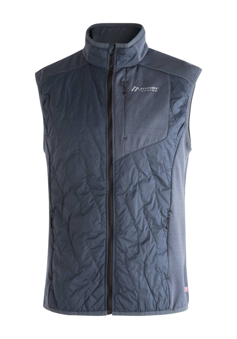 Maier Sports Funktionsweste "Serpe Vest M" Herren Weste, atmungsaktive Outdoorweste, 3 Taschen mit Reißverschluss von maier sports