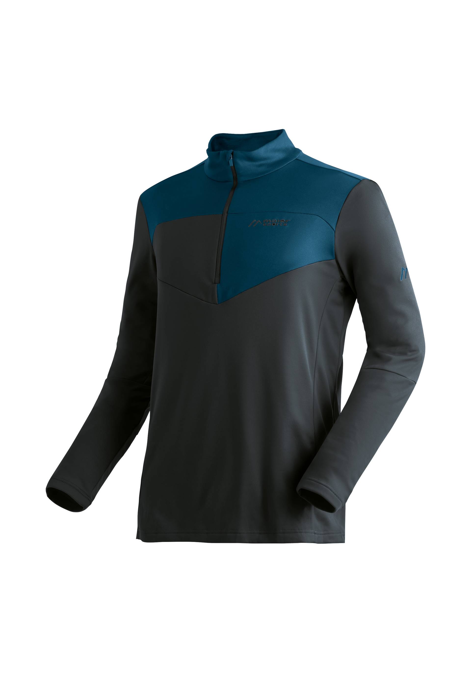 Maier Sports Rollkragenpullover "Felian" Herren Midlayer, pflegeleichtes Half-Zip Fleece, Regular Fit von maier sports