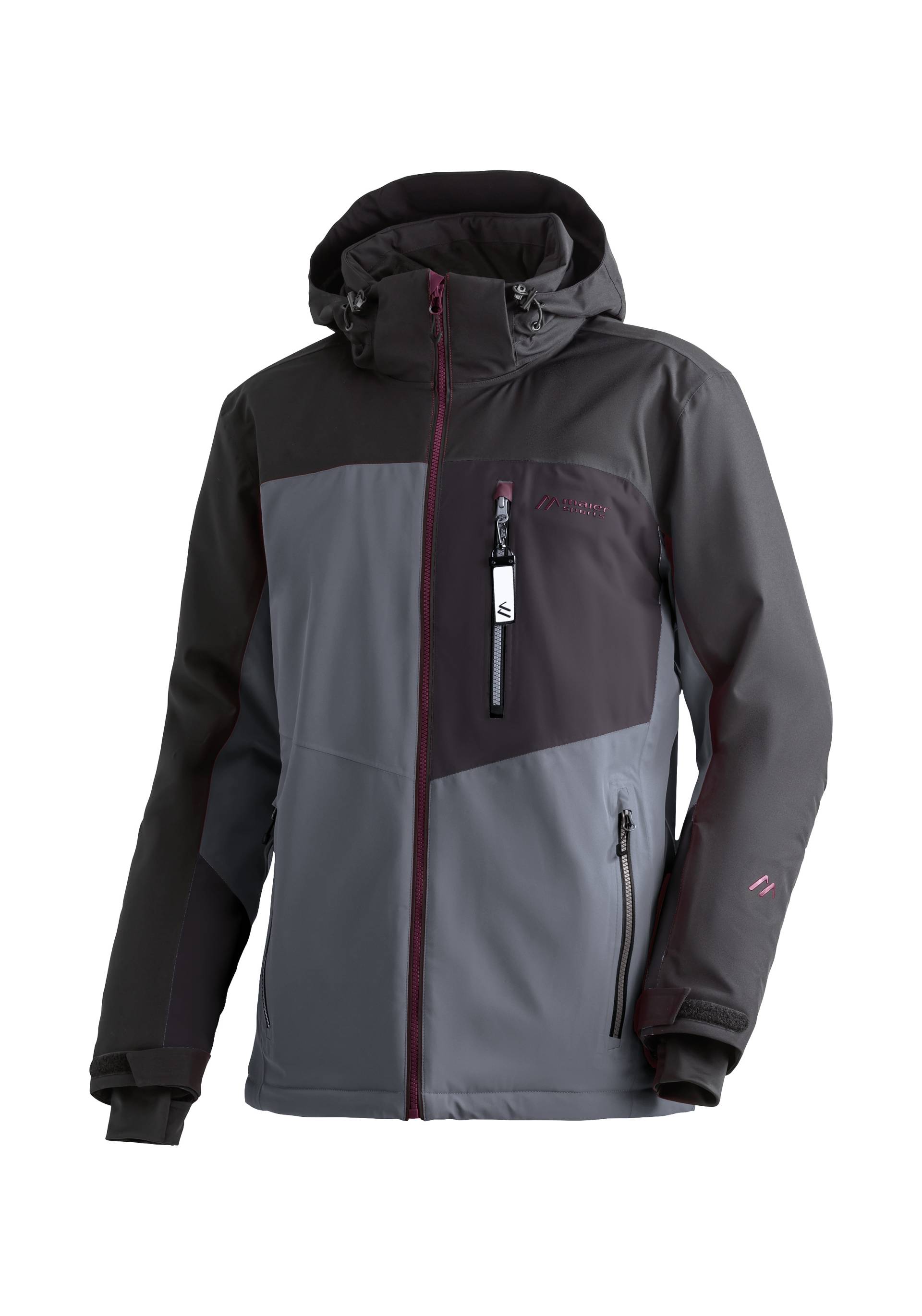Maier Sports Skijacke "Oravice" Herren Winterjacke mit RV-Taschen und Kapuze, wasserdicht von maier sports