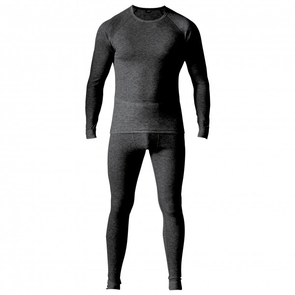 Maier Sports - Wäsche-Set Adrian - Kunstfaserunterwäsche Gr L schwarz/grau von maier sports