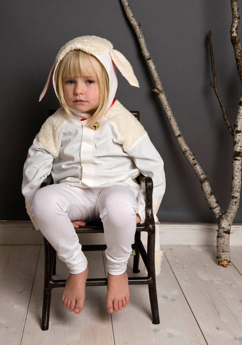 Einzelteile Zum Lamm Kostüm, Schaf, Schäfchen, Halloween, Halloweenkostüm, Kinderkostüm, Karneval, Karnevalskostüm, Fasching, Kinderkostüme von maiiberlin