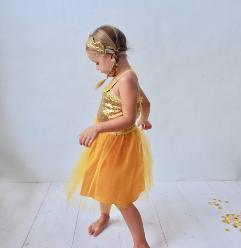 Einzelteile Zur Prinzessin, Kleid, Prinzessinnenkleid, Tüllkleid, Kinderkleid, Kinderkostüm, Halloweenkostüm, Halloween, Mädchentraum, Karneval von maiiberlin