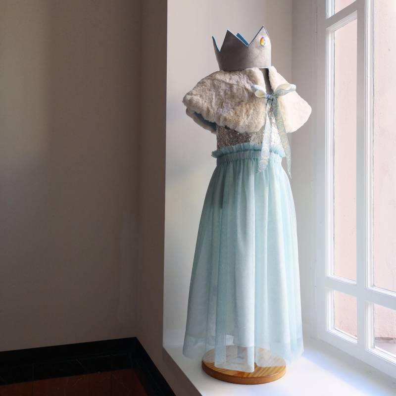 Eiskönigin, Einzelteile Zum Kleid, Prinzessinnenkleid, Tüllkleid, Glitzerkleid Kinderkleid, Kinderkostüm, Halloweenkostüm, Halloween, Karneval von maiiberlin