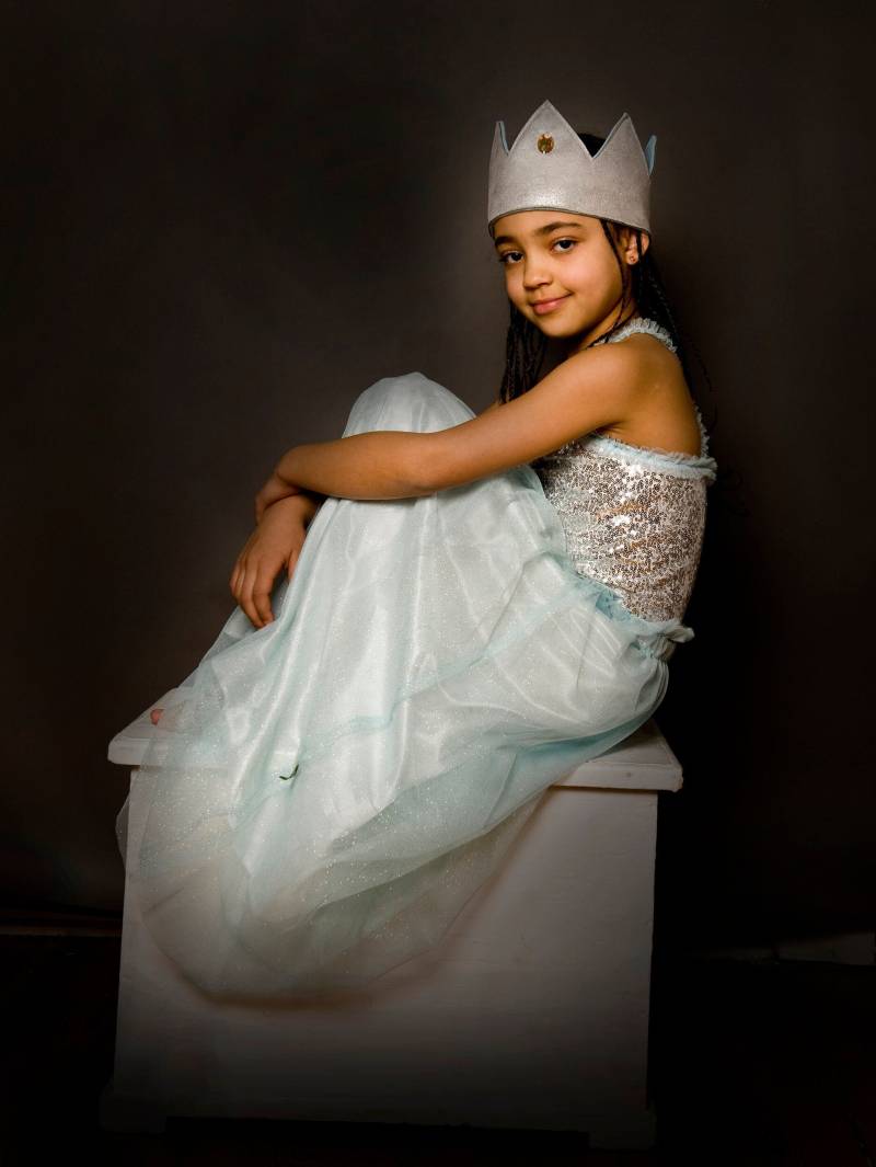 Eiskönigin, Einzelteile, Prinzessinnenkleid, Tüllkleid, Glitzerkleid Kinderkleid, Kinderkostüm, Halloweenkostüm, Eisprinzessin, Karneval von maiiberlin