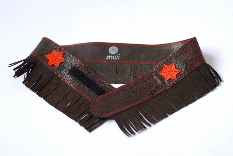 Räubergürtel, Fransengürtel, Räuber Kinderkostüm, Karnevalskostüm, Faschingskostüm, Cowboy, Cowboygürtel, Wikingergürtel von maiiberlin