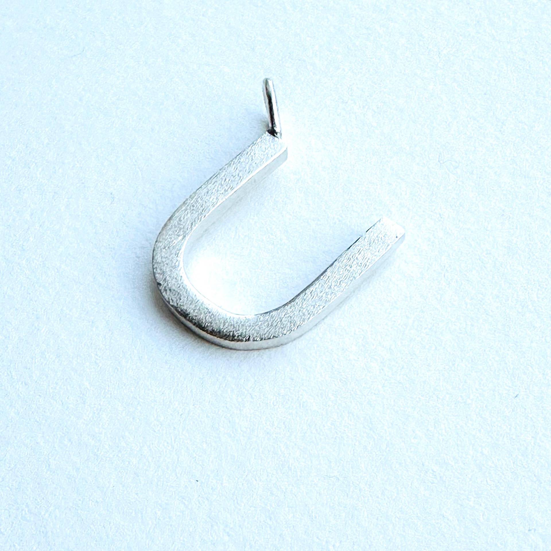 Buchstabe U Anhänger Monogramm Sterling Silber Halskette von maimaiandco