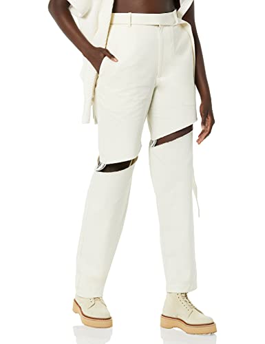 maison blanche Cut-Through Hochtaillierte Hose, Kokosnuss-milch, 3 von maison blanche