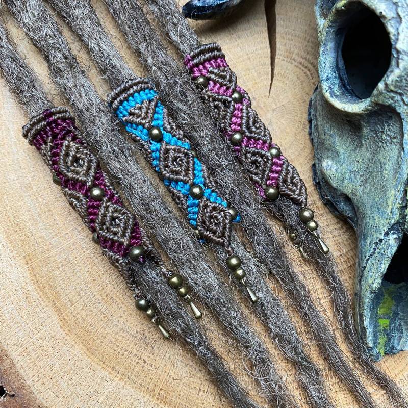 Makramee Dreadperle Dreadtube Dreadschmuck Rasta Dreadlock Makramee Dreadperle Dreadtube Dreadschmuck Rasta Dreadlock von majotaDreadschmuck