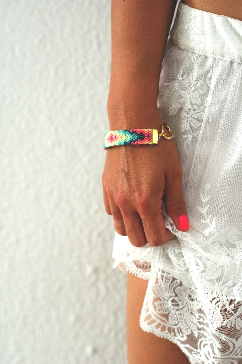 Klobige Kette Freundschaft Armband. Pastell-Liebe Klobige Kette Freundschaft Armband. Pastell-Liebe von makunaima