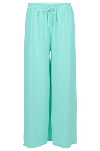 Malito - Damen Culotte Hose - Palazzohose für den Sommer - OneSize Sommerhose für Strand & Alltag - Trendige Marlenehose 2305 - Mint von malito more than fashion