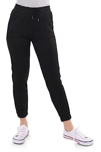 Malito - Damen Jogginghose - Sweathose für Freizeit & Alltag - Bequeme Sporthose für Sport & Fitness - lässige Freizeithose mit Eingriffstaschen C-9681 (schwarz | M) von malito more than fashion