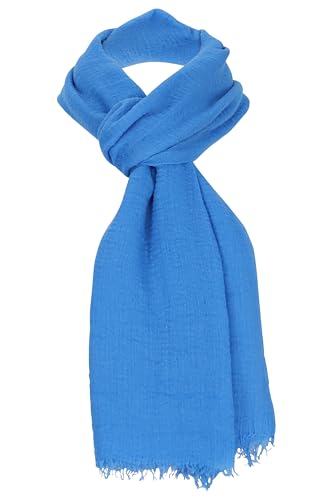 malito - Damen Modeschal aus Viskose - leichter Schal Unifarben - dünnes Halstuch - weich & atmungsaktiv S604 - (Blau) von malito more than fashion