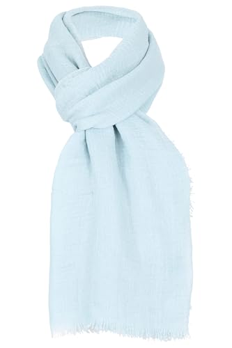 malito - Damen Modeschal aus Viskose - leichter Schal Unifarben - dünnes Halstuch - weich & atmungsaktiv S604 - (Hellblau) von malito more than fashion