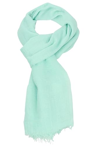 malito - Damen Modeschal aus Viskose - leichter Schal Unifarben - dünnes Halstuch - weich & atmungsaktiv S604 - (Mint) von malito more than fashion