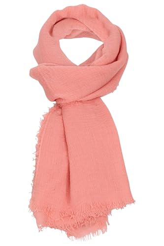 malito - Damen Modeschal aus Viskose - leichter Schal Unifarben - dünnes Halstuch - weich & atmungsaktiv S604 - (Rosa) von malito more than fashion