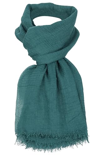malito - Damen Modeschal aus Viskose - leichter Schal Unifarben - dünnes Halstuch - weich & atmungsaktiv S604 - (Waldgrün) von malito more than fashion