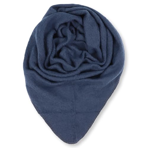 malito - Damen Modeschal - weicher Dreiecksschal Unifarben & Leo Print - langer flauschiger XXL Winterschal S601 - (Dunkelblau) von malito more than fashion