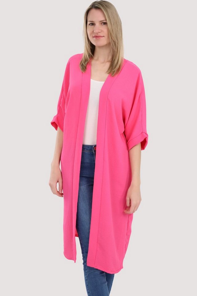 malito more than fashion Cardigan 2342 Kimono Sommer Strand Cover up mit extraweiten Ärmeln Einheitsgröße von malito more than fashion