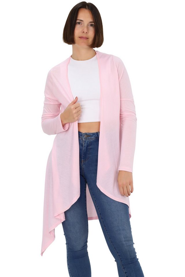 malito more than fashion Cardigan 806 assymetrisches langarm Basic Jäckchen von malito more than fashion