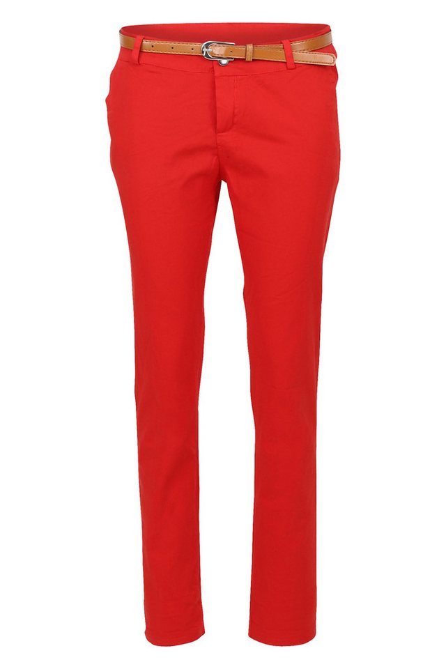 malito more than fashion Chinohose 2156 unifarbene Stretch Basic Hose Slim Fit von malito more than fashion