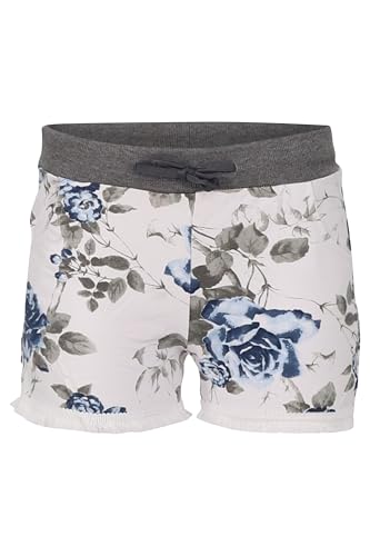 malito more than fashion Damen Shorts Blumen Print - Sommer Hotpants aus Baumwolle - Boho Strandhose - Kurze Hose für Strand, Freizeit & Urlaub 2333 - Blau, S von malito more than fashion