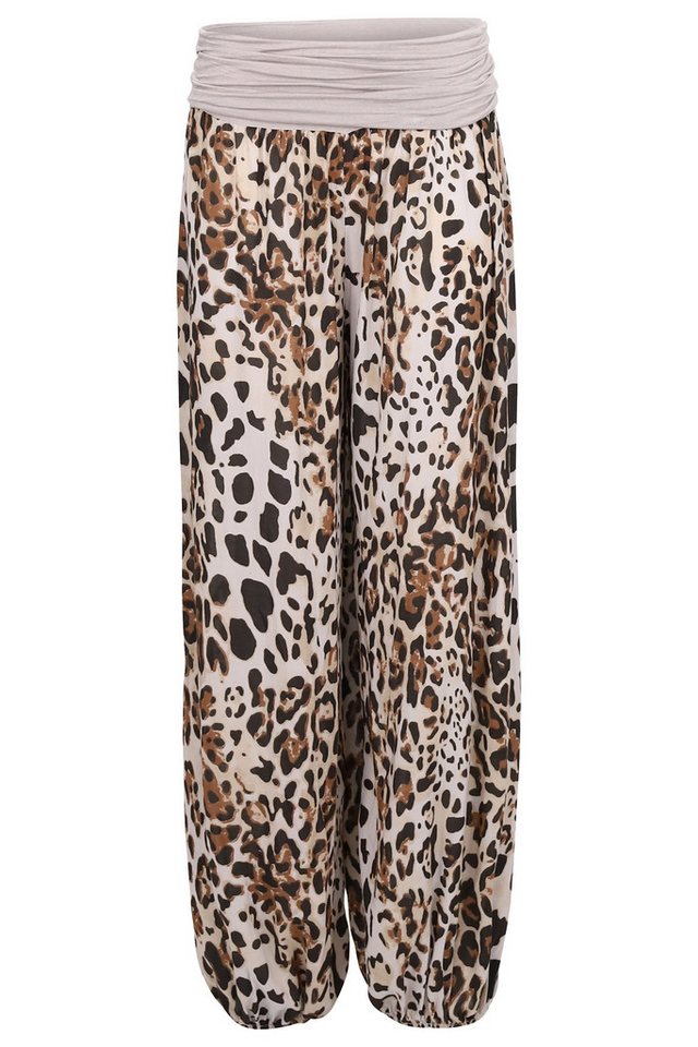 malito more than fashion Haremshose 1484 dünne leichte Freizeithose im Leo Print von malito more than fashion