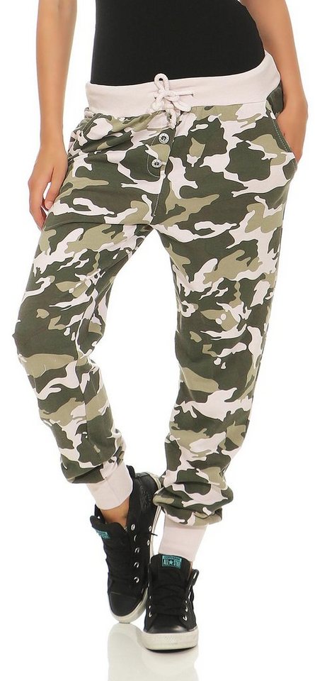 malito more than fashion Jogginghose 8019 Sweathose im Camouflage Look von malito more than fashion