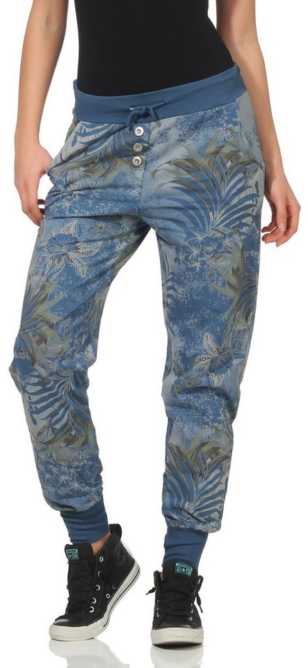 malito more than fashion Jogginghose 83728 Sweatpants mit Jungelprint von malito more than fashion