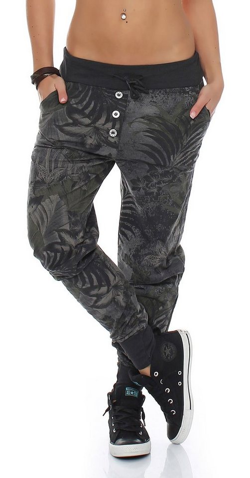 malito more than fashion Jogginghose 83728 Sweatpants mit Jungelprint von malito more than fashion