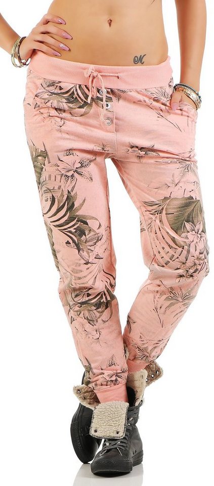 malito more than fashion Jogginghose 83728 Sweatpants mit Jungelprint von malito more than fashion