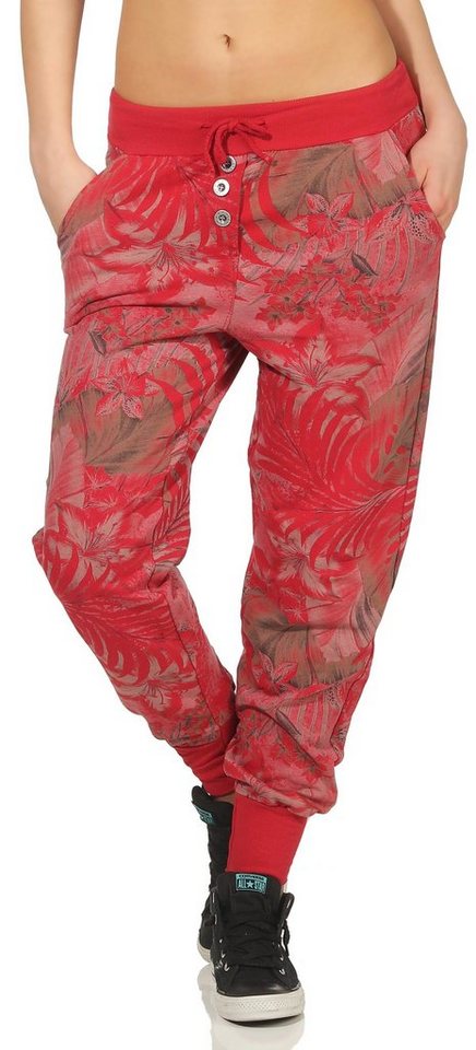 malito more than fashion Jogginghose 83728 Sweatpants mit Jungelprint von malito more than fashion