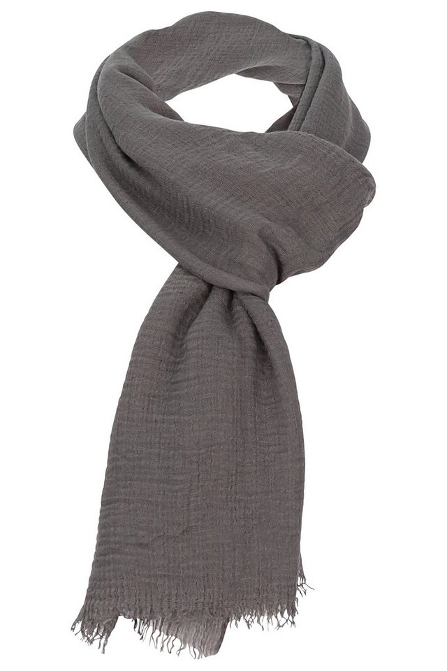 malito more than fashion Modeschal S604, langer unifarbener Viskoseschal von malito more than fashion