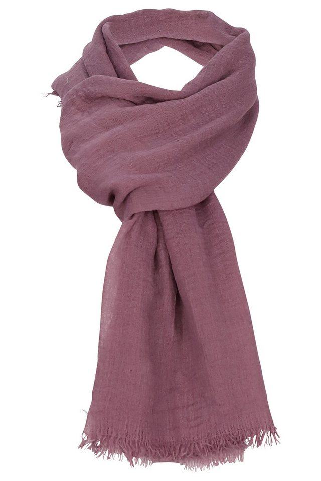 malito more than fashion Modeschal S604, langer unifarbener Viskoseschal von malito more than fashion