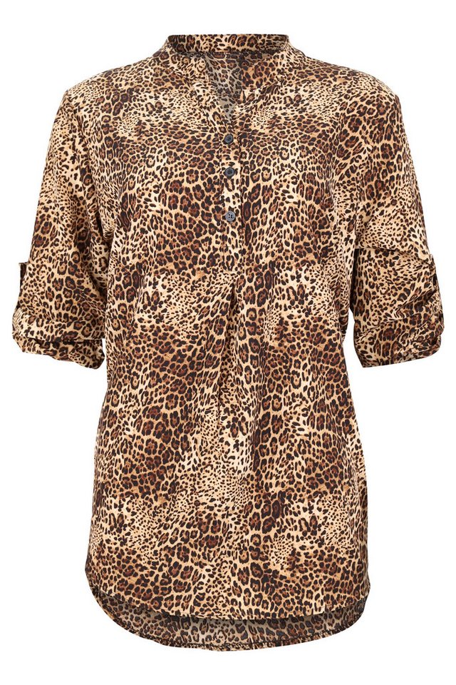malito more than fashion Schlupfbluse 2310 lockere Bluse Animal Print von malito more than fashion
