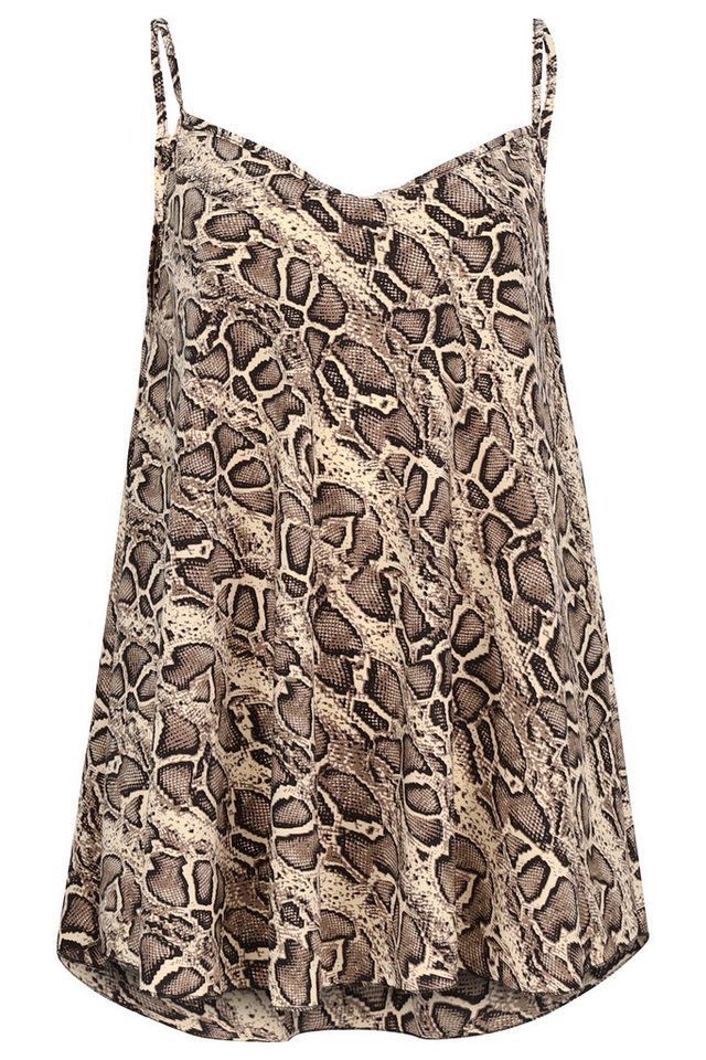 malito more than fashion Spaghettitop 2312 Spaghettiträger Top Animal Print von malito more than fashion