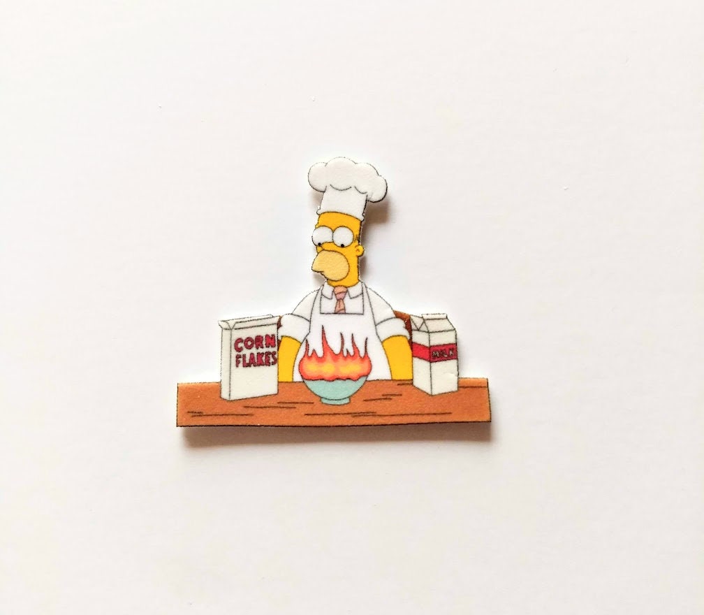 Homer Simpson Pin Oder Magnet - Cornflakes Für Mr. Burns Homer Simpson Pin Oder Magnet - Cornflakes Für Mr. Burns von maltshopper