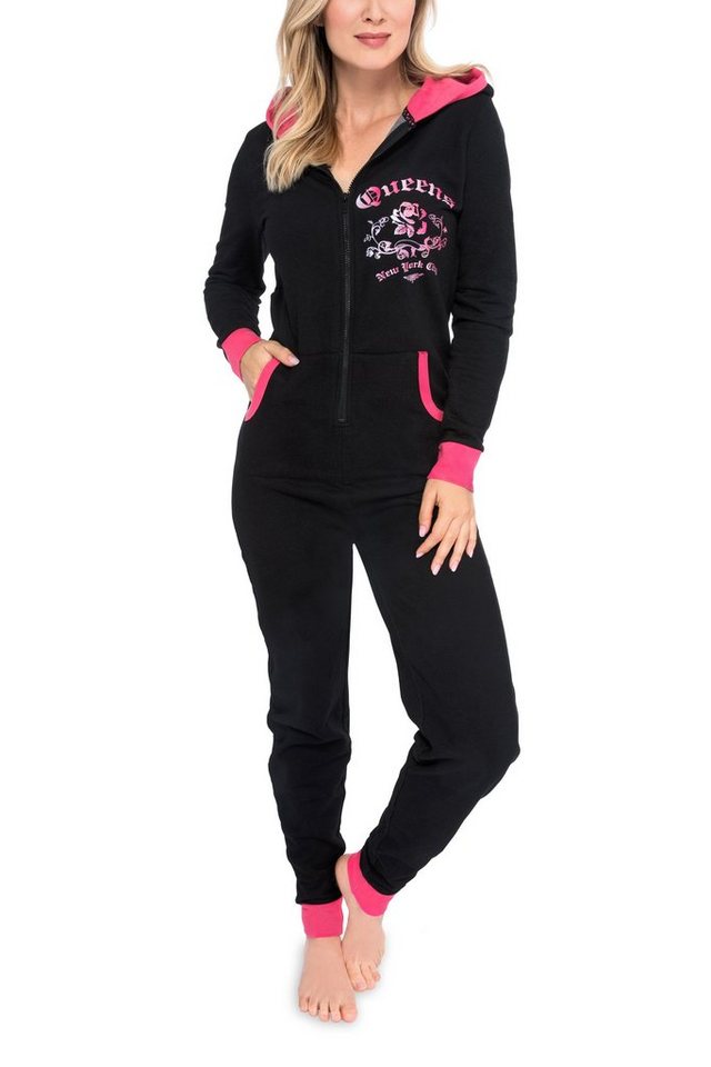 maluuna Overall maluuna Damen Jumpsuit Onesie Jogger Hausanzug Overall in hochwertiger Sweater-Qualität von maluuna