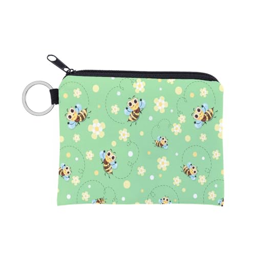 Kosmetiktasche Biene Schminktasche Tragbare Reise Kosmetiktasche Klein Niedliche Vielseitige Make Up Bag Kosmetiktasche Damen Reißverschlusstasche Schminktasche Klein Mädchen von malxlaw