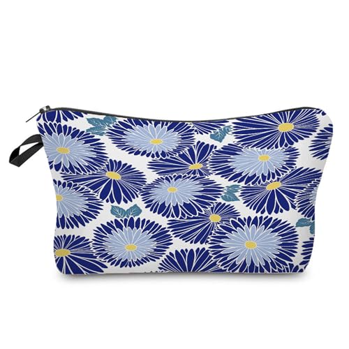 Kosmetiktasche Blaue Blütenblätter Schminktasche Tragbare Reise Kosmetiktasche Set,Klein Niedliche Vielseitige Geldbörse Klein, Kosmetiktasche Damen,Reißverschlusstasche Kosmetik Tasche Kosmetiktasche Blaue Blütenblätter Schminktasche Tragbare Reise Kosmetiktasche Set,Klein Niedliche Vielseitige Geldbörse Klein, Kosmetiktasche Damen,Reißverschlusstasche Kosmetik Tasche von malxlaw