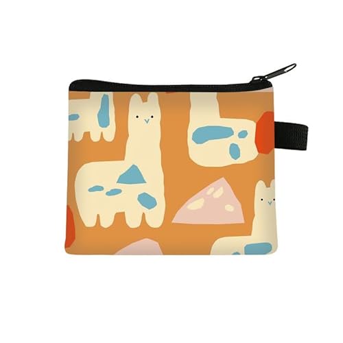 Kosmetiktasche Cartoon Alpaka Schminktasche Tragbare Reise Kosmetiktasche Klein Niedliche Vielseitige Make Up Bag Kosmetiktasche Damen Reißverschlusstasche Schminktasche Klein Mädchen von malxlaw