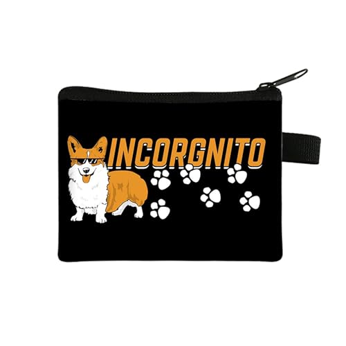Kosmetiktasche Corgi Dog Schminktasche Tragbare Reise Kosmetiktasche Klein Niedliche Vielseitige Make Up Bag Kosmetiktasche Damen Reißverschlusstasche Schminktasche Klein Mädchen von malxlaw