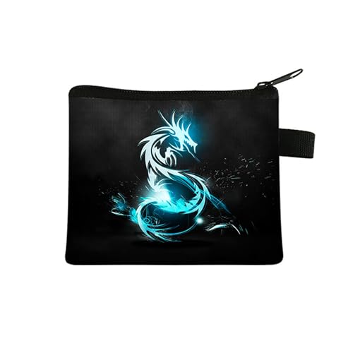 Kosmetiktasche Fluoreszierender Dinosaurier Schminktasche Tragbare Reise Kosmetiktasche Klein Niedliche Vielseitige Make Up Bag Kosmetiktasche Damen Reißverschlusstasche Schminktasche Klein Mädchen von malxlaw