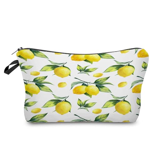 Kosmetiktasche Gelbe Zitrone Schminktasche Tragbare Reise Kosmetiktasche Set,Klein Niedliche Vielseitige Geldbörse Klein, Kosmetiktasche Damen,Reißverschlusstasche Kosmetik Tasche Kosmetiktasche Gelbe Zitrone Schminktasche Tragbare Reise Kosmetiktasche Set,Klein Niedliche Vielseitige Geldbörse Klein, Kosmetiktasche Damen,Reißverschlusstasche Kosmetik Tasche von malxlaw