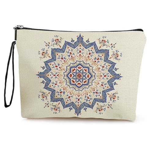 Kosmetiktasche Geometrie Schminktasche Tragbare Reise Kosmetiktasche Set,Klein Niedliche Vielseitige Geldbörse Klein, Kosmetiktasche Damen,Reißverschlusstasche Kosmetik Tasche von malxlaw