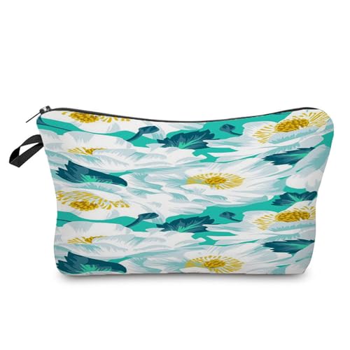Kosmetiktasche Grüne Blumen Schminktasche Tragbare Reise Kosmetiktasche Set,Klein Niedliche Vielseitige Geldbörse Klein, Kosmetiktasche Damen,Reißverschlusstasche Kosmetik Tasche Kosmetiktasche Grüne Blumen Schminktasche Tragbare Reise Kosmetiktasche Set,Klein Niedliche Vielseitige Geldbörse Klein, Kosmetiktasche Damen,Reißverschlusstasche Kosmetik Tasche von malxlaw
