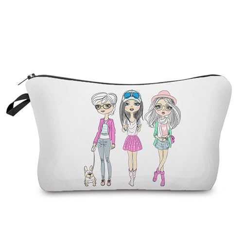 Kosmetiktasche Modischer Schurke Schminktasche Tragbare Reise Kosmetiktasche Set,Klein Niedliche Vielseitige Geldbörse Klein, Kosmetiktasche Damen,Reißverschlusstasche Kosmetik Tasche von malxlaw